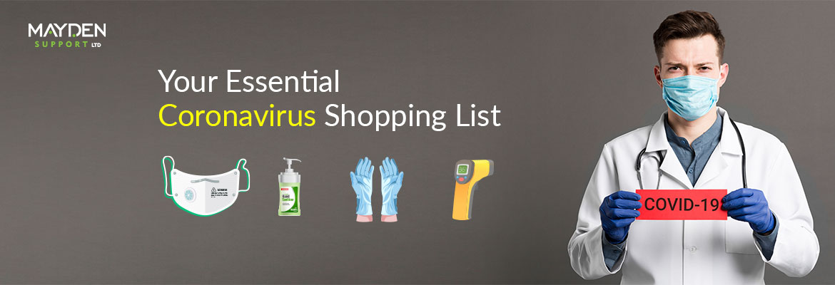 coronavirus shopping list